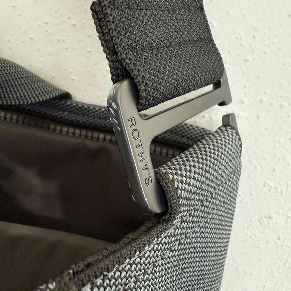 Rothy's The Carryall Slate Gray Brown Shoulder Tote Messenger Computer Bag - Picture 12 of 12